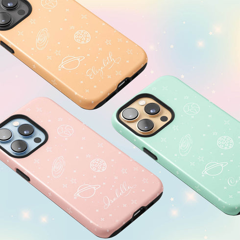 Personalized Pastel Universe Colors iPhone Case
